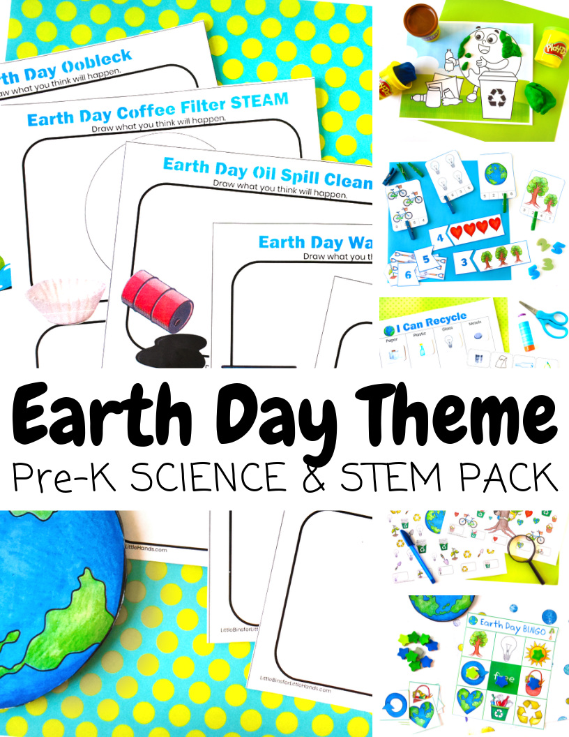 PreK Earth Day STEM Pack Cover