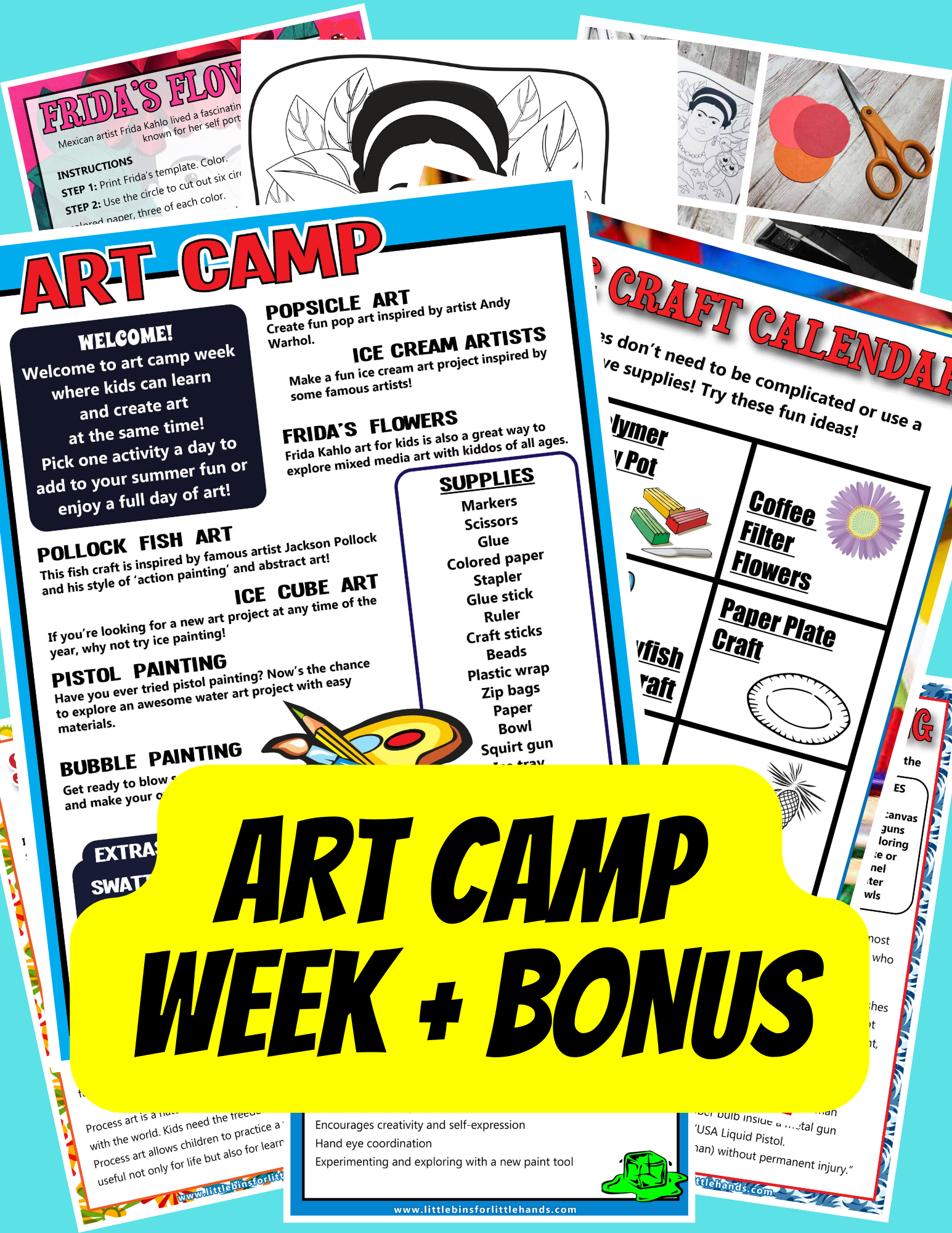 Art camp sales page