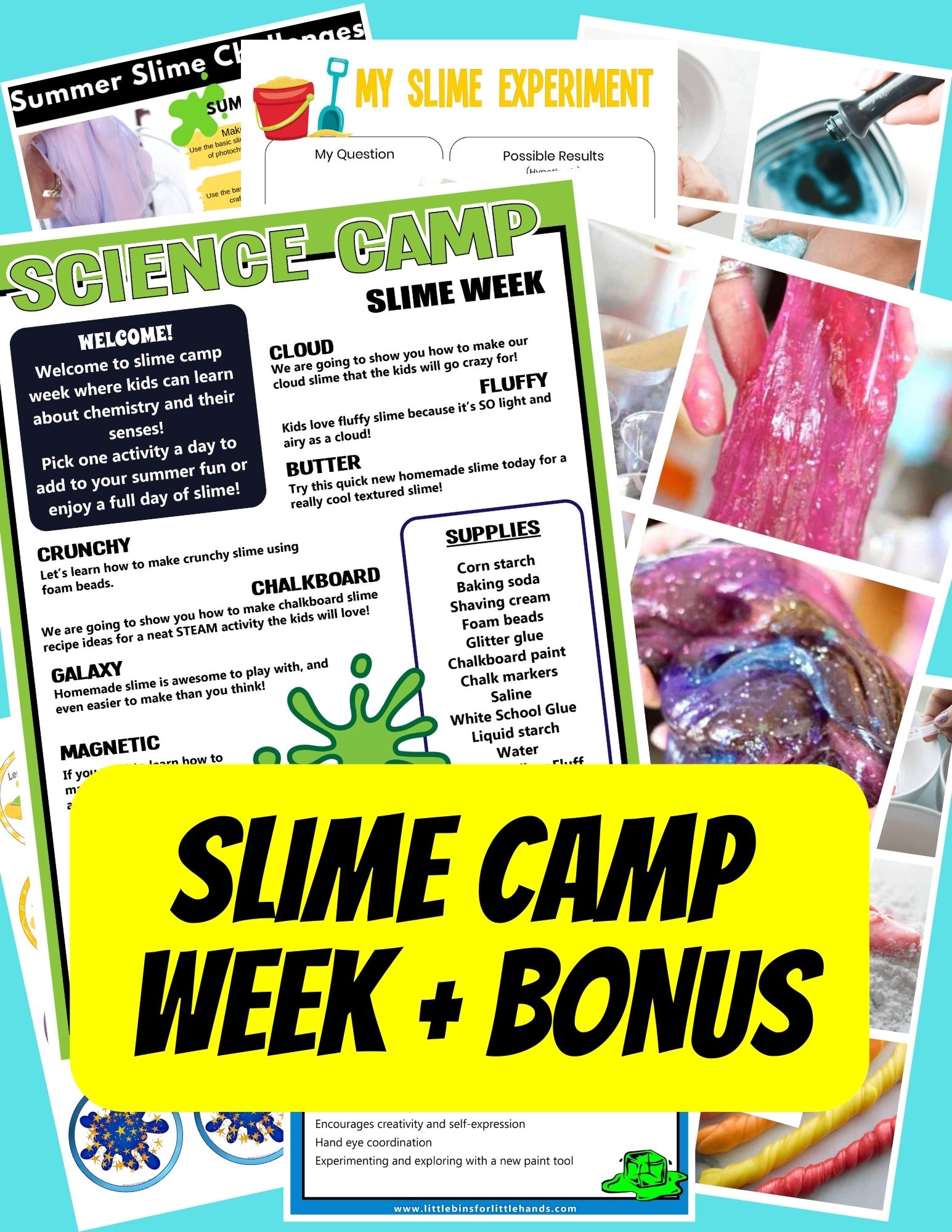 slime camp sales page